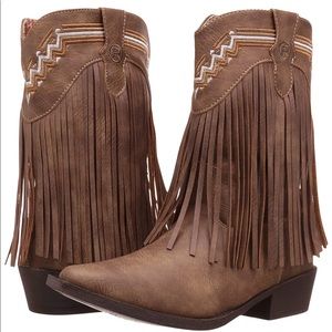 Fringe Boots Roper Girls Size 2